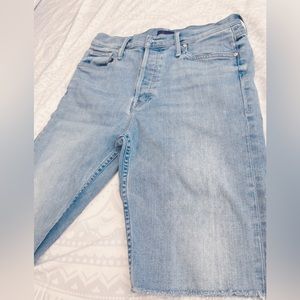 MOTHER tummy tuck, comfy jean shorts